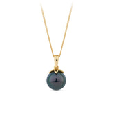 Tahitian Pearl Pendant in 9ct Yellow Gold - Wallace Bishop