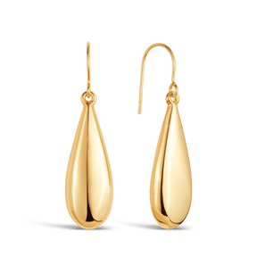 Tear Drop Earrings in 9ct Yellow Gold - Wallace Bishop