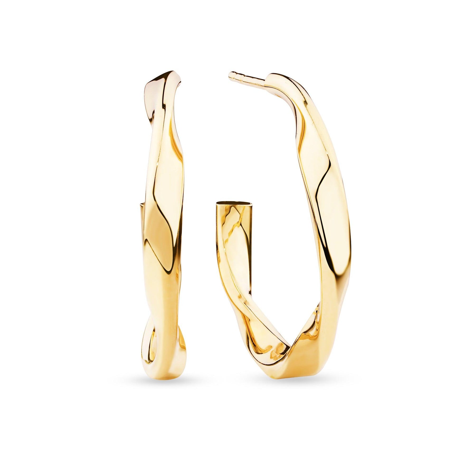 Twist Hoop Earrings in 9ct Yellow Gold - Wallace Bishop