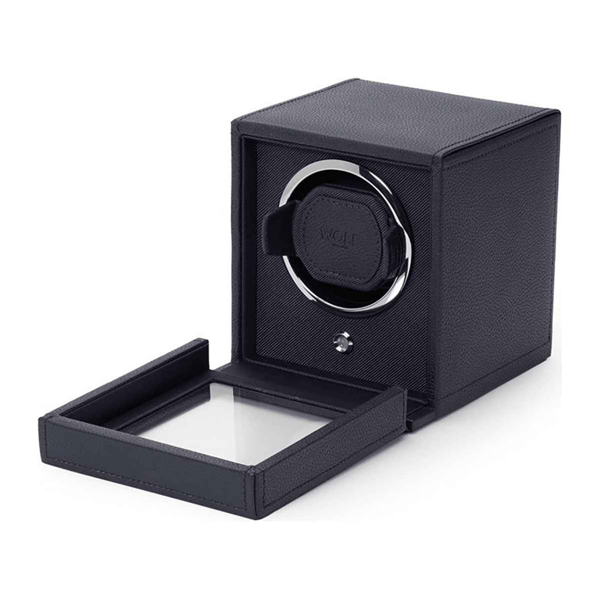 Wolf Men s Leather Cub Watch Winder With Cover 461117