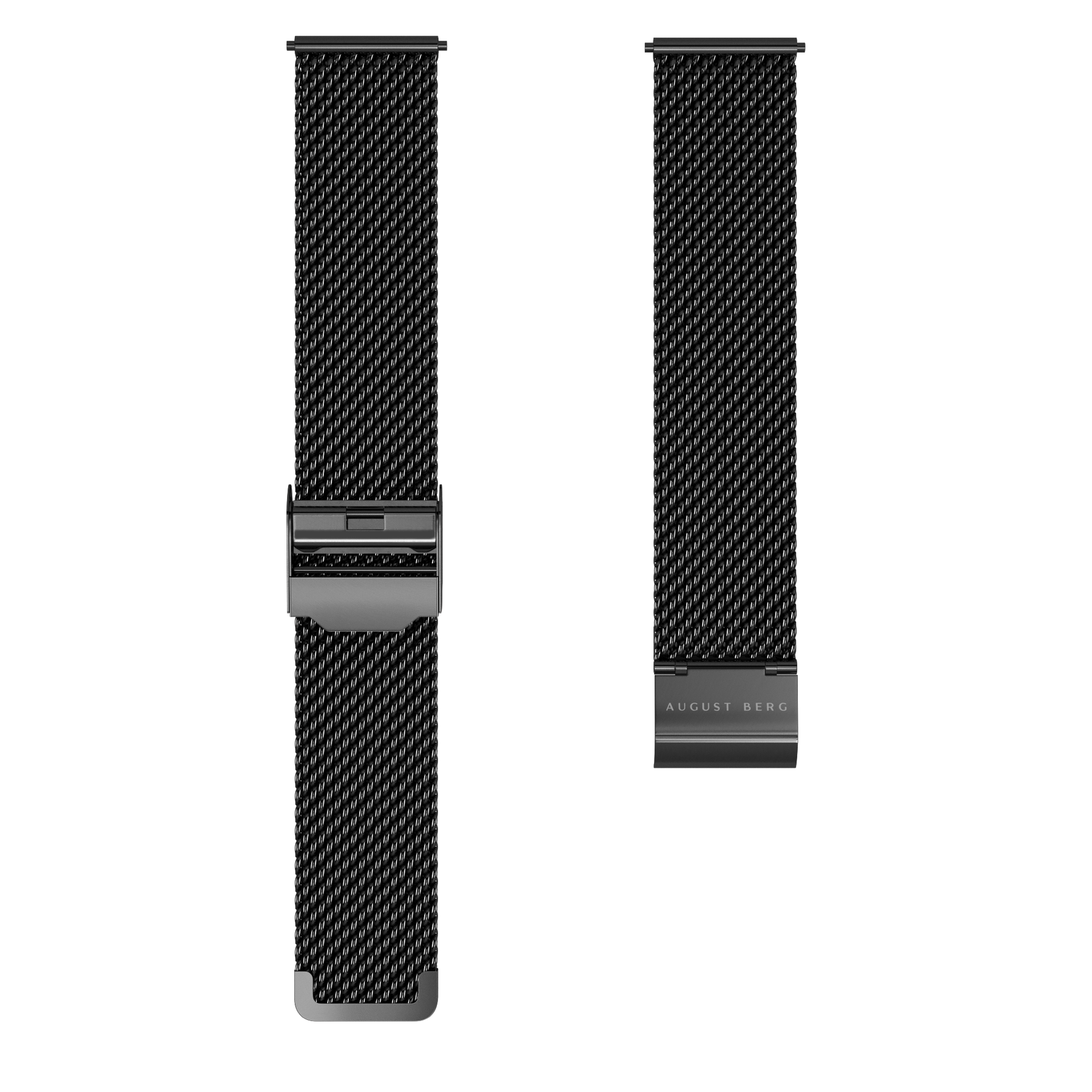 August Berg 16mm Black Mesh Strap 16MBK - 32mm Dial