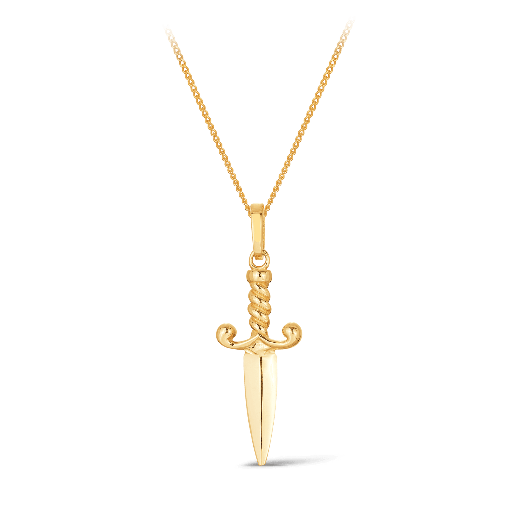 Dagger Pendant in 9ct Yellow Gold - Wallace Bishop