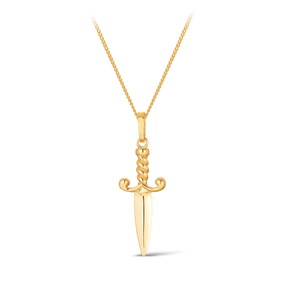 Dagger Pendant in 9ct Yellow Gold - Wallace Bishop